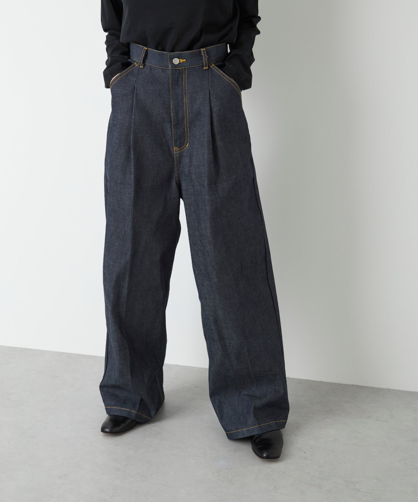 ≪通常販売≫11oz denim tuck pants(11オンスデニムタックパンツ)