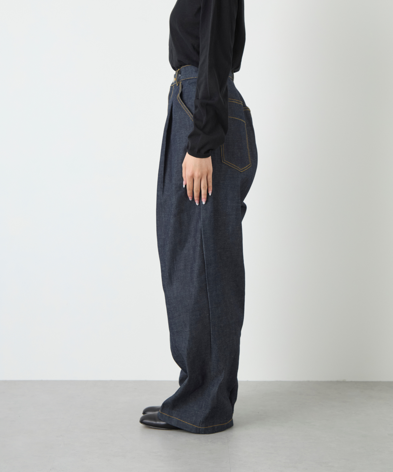 ≪通常販売≫11oz denim tuck pants(11オンスデニムタックパンツ)