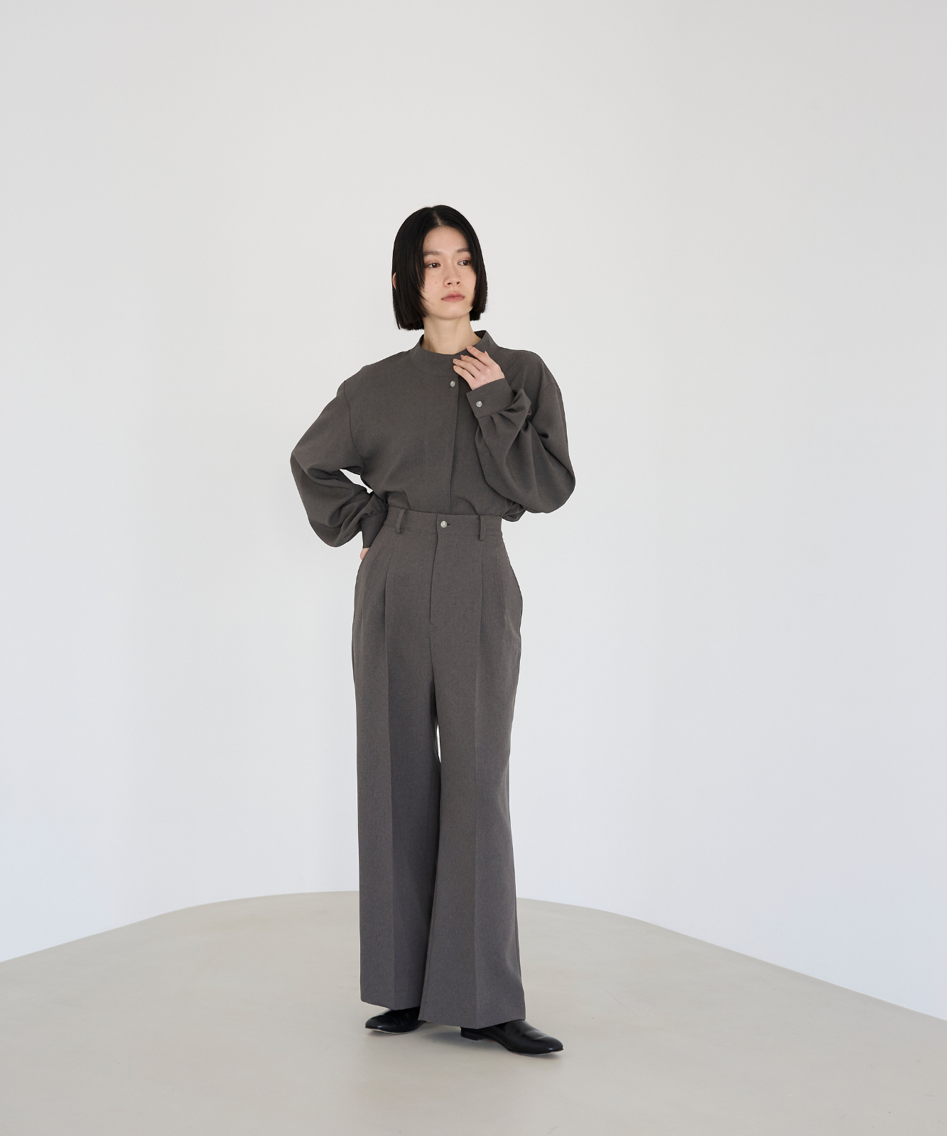 ≪通常販売≫high neck blouse(ハイネックブラウス)