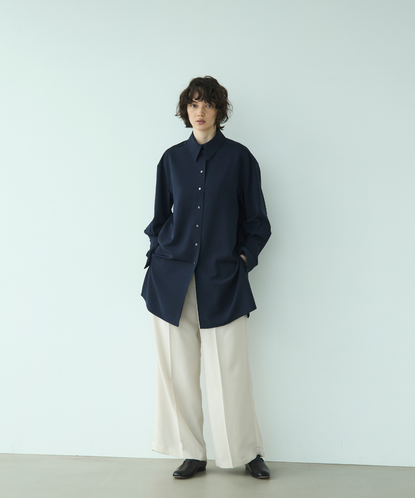 ≪通常販売≫shirt collar toro blouse(シャツカラートロブラウス)≪2025年9月17日15:00販売開始≫