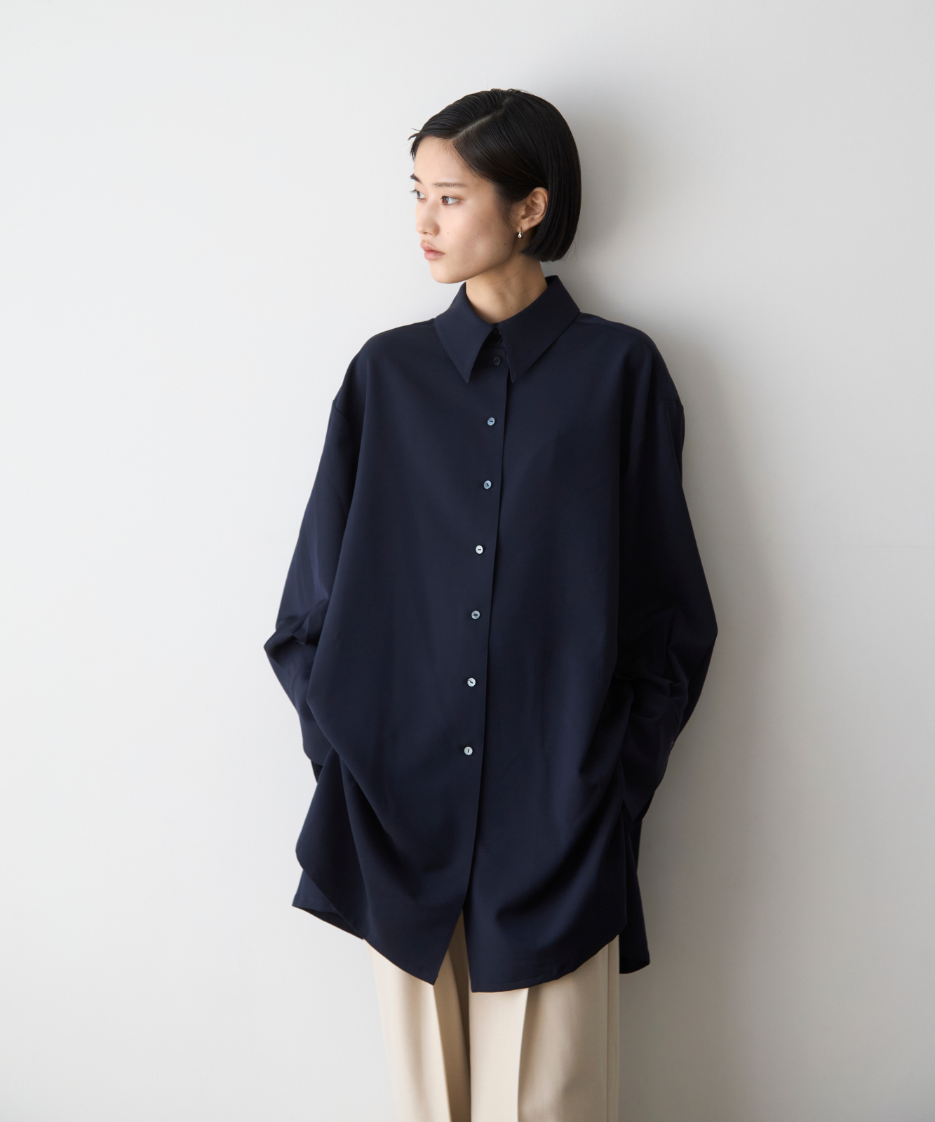 ≪通常販売≫shirt collar toro blouse(シャツカラートロブラウス)≪2025年9月17日15:00販売開始≫