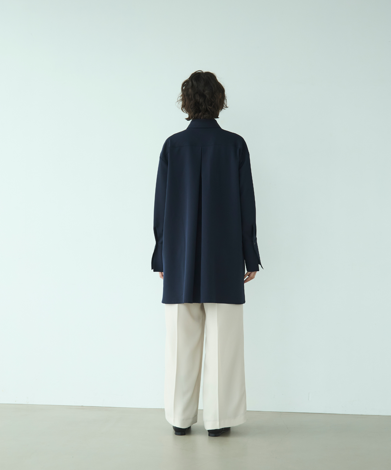 ≪通常販売≫shirt collar toro blouse(シャツカラートロブラウス)