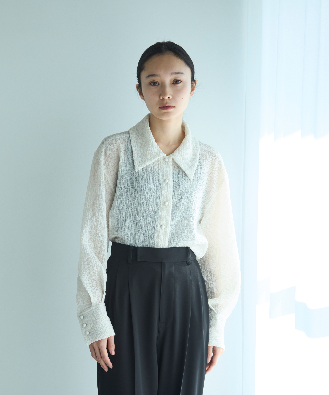 ≪通常販売≫tricot shirts collar blouse(トリコットシャツカラー ≪通常販売≫tricot shirts collar blouse(トリコットシャツカラー