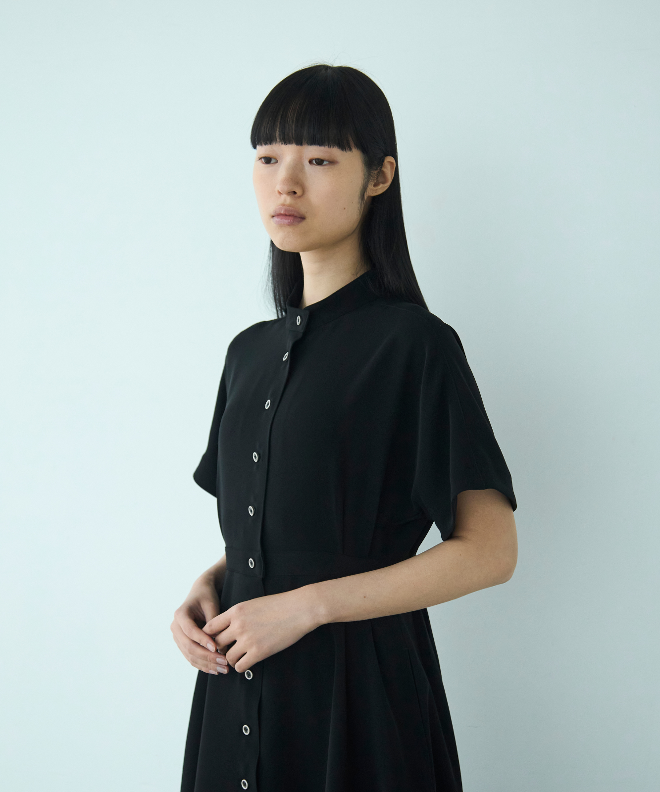≪通常販売≫【THE DRESS #63】stand collar dolman sleeve dress(スタンドカラードルマンスリーブドレス)≪2025年7月11日15:00販売開始≫