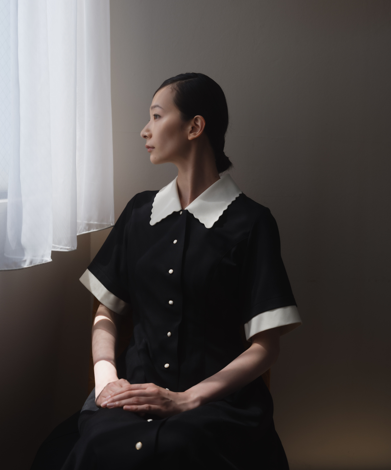 ≪通常販売≫【THE DRESS #64】 scallop bicolor one piece(スカラップバイカラーワンピース)≪2026年6月1日12:00販売開始≫