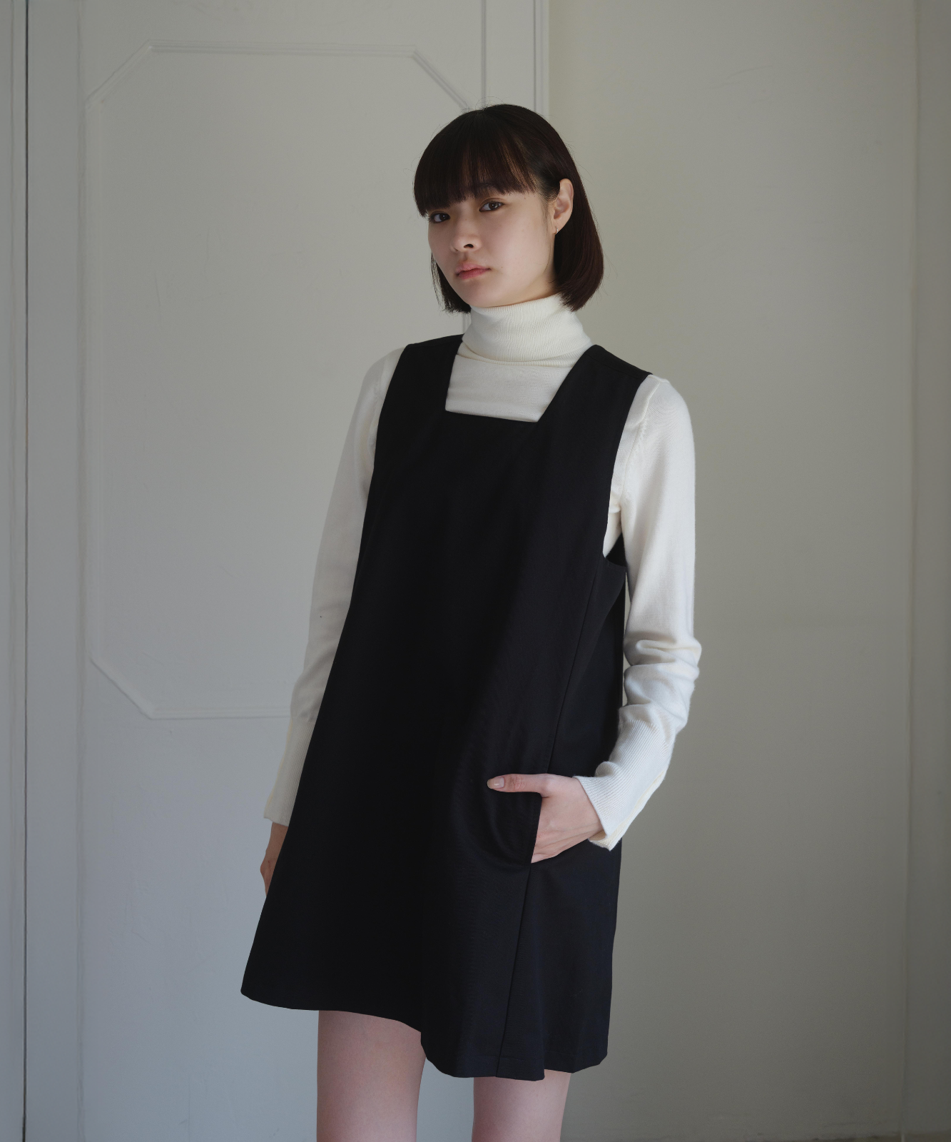 ≪通常販売≫square neck mini jumper skirt (スクエアネックミニジャンパースカート)