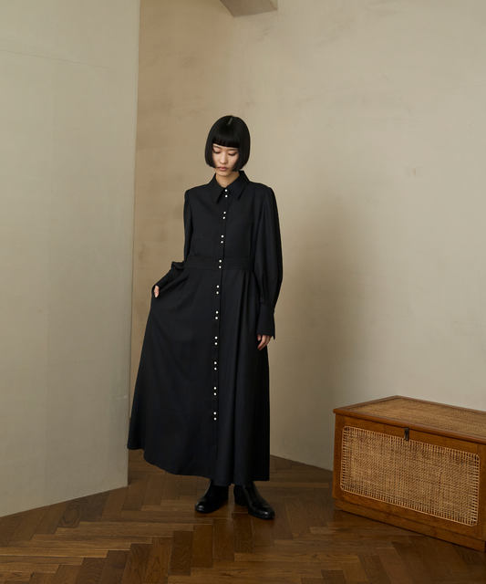 ≪通常販売≫【THE DRESS #67】twins button dress(ツインズボタンドレス)