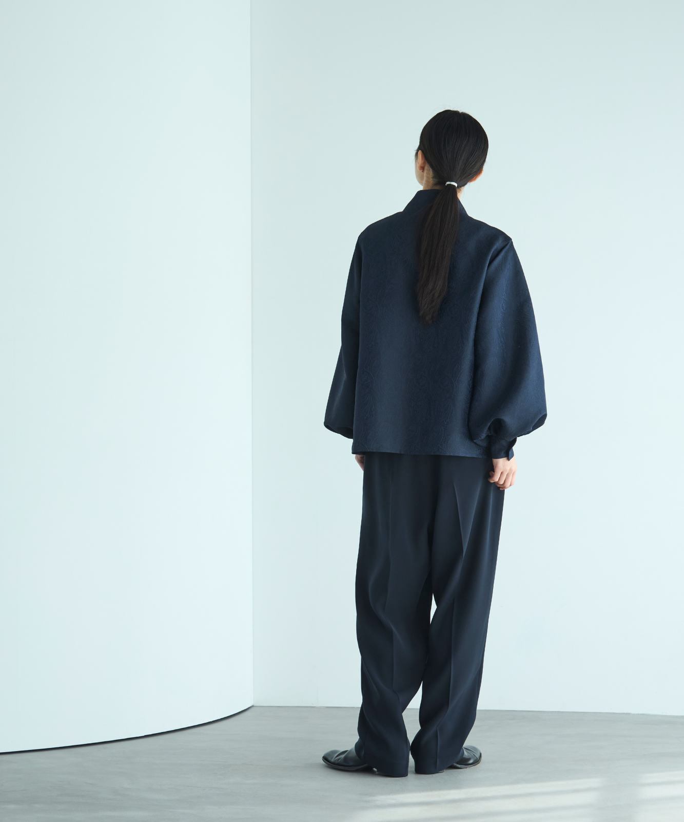 ≪通常販売≫stand collar paisley jacquard blouse(スタンドカラーペイズリージャカードブラウス)≪2025年9月10日15:00販売開始≫