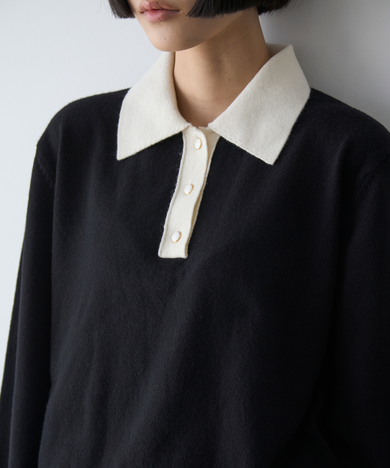 ≪通常販売≫classical knit polo(クラシカルニットポロ)
