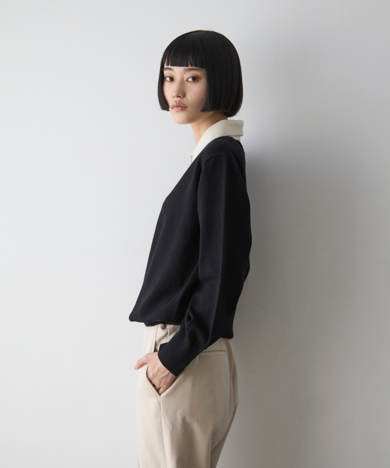 ≪通常販売≫classical knit polo(クラシカルニットポロ)
