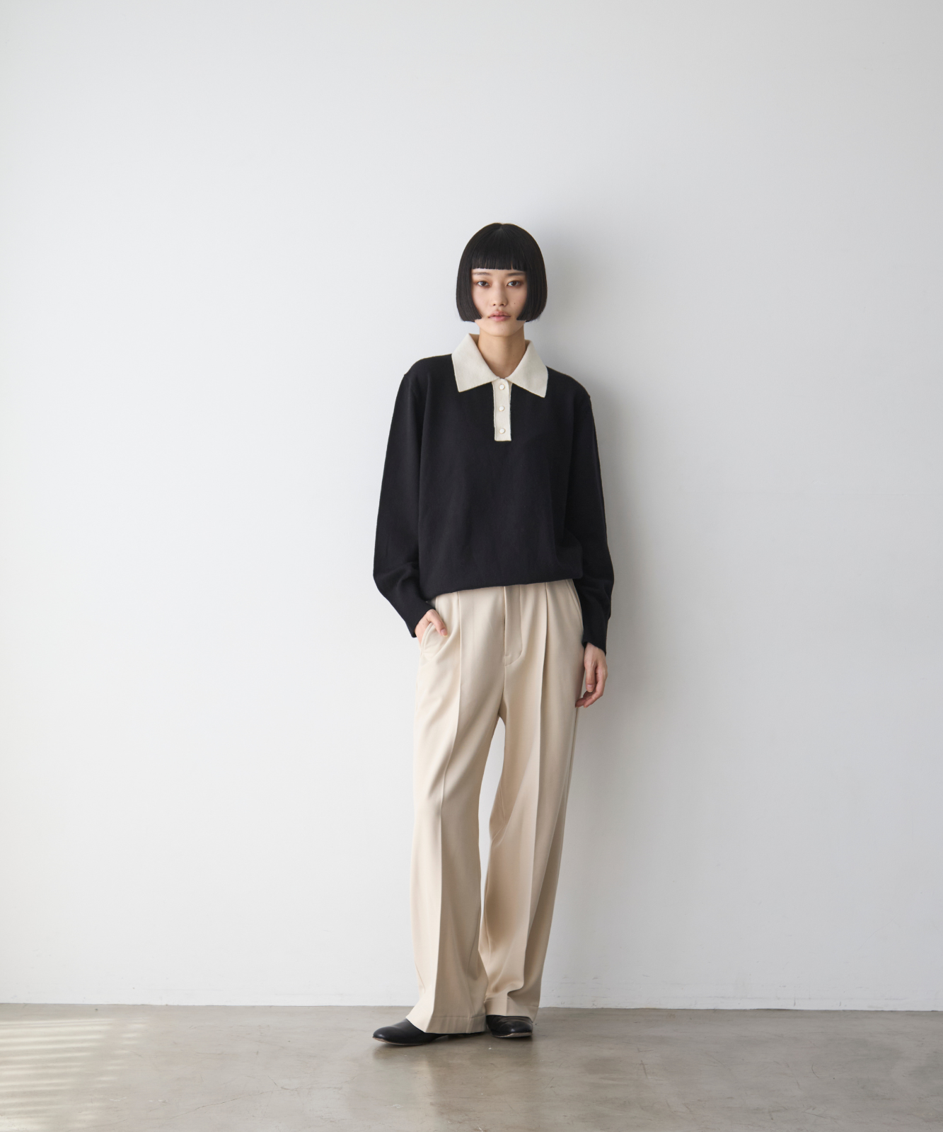 ≪通常販売≫classical knit polo(クラシカルニットポロ)
