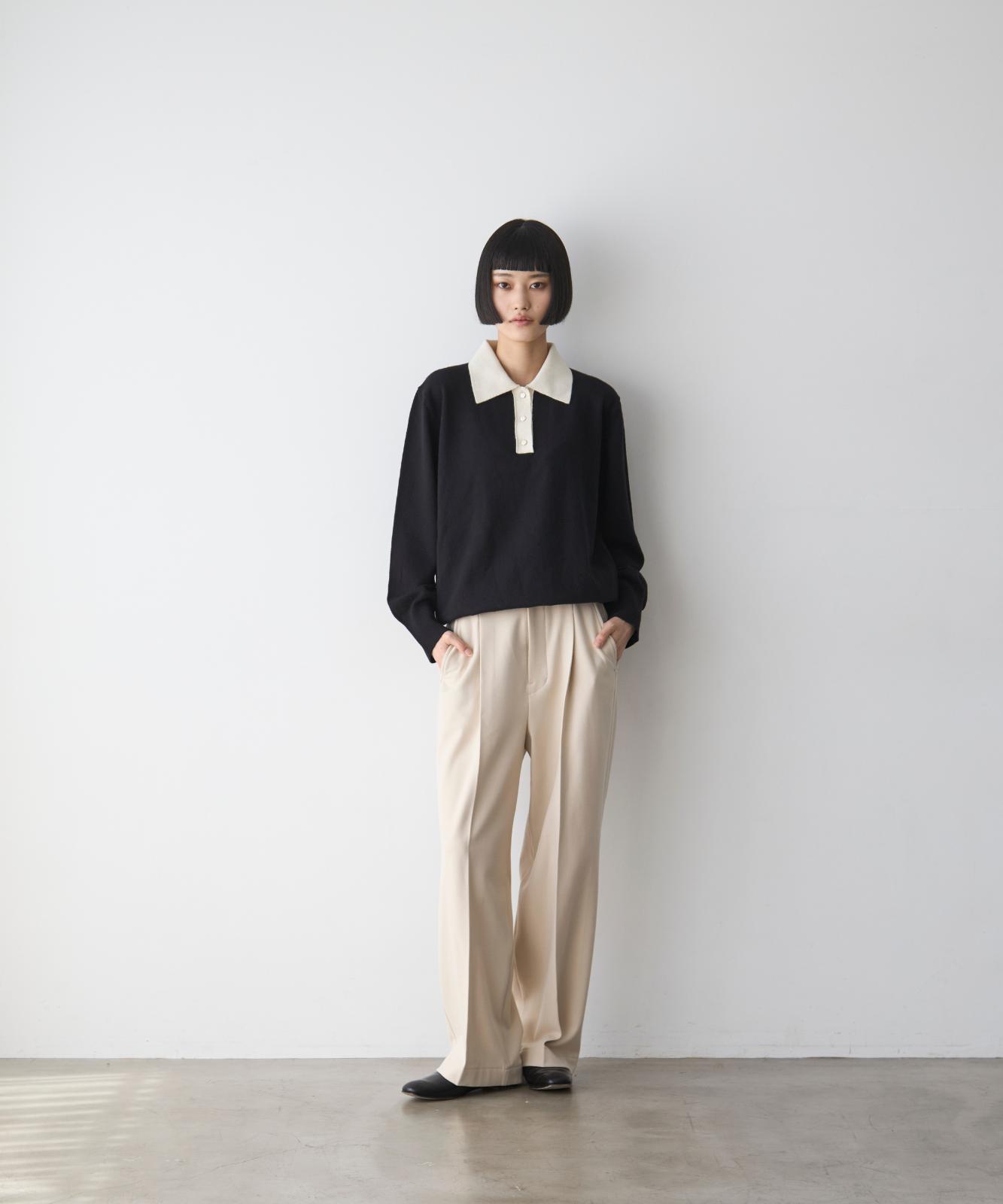 ≪通常販売≫classical knit polo(クラシカルニットポロ)
