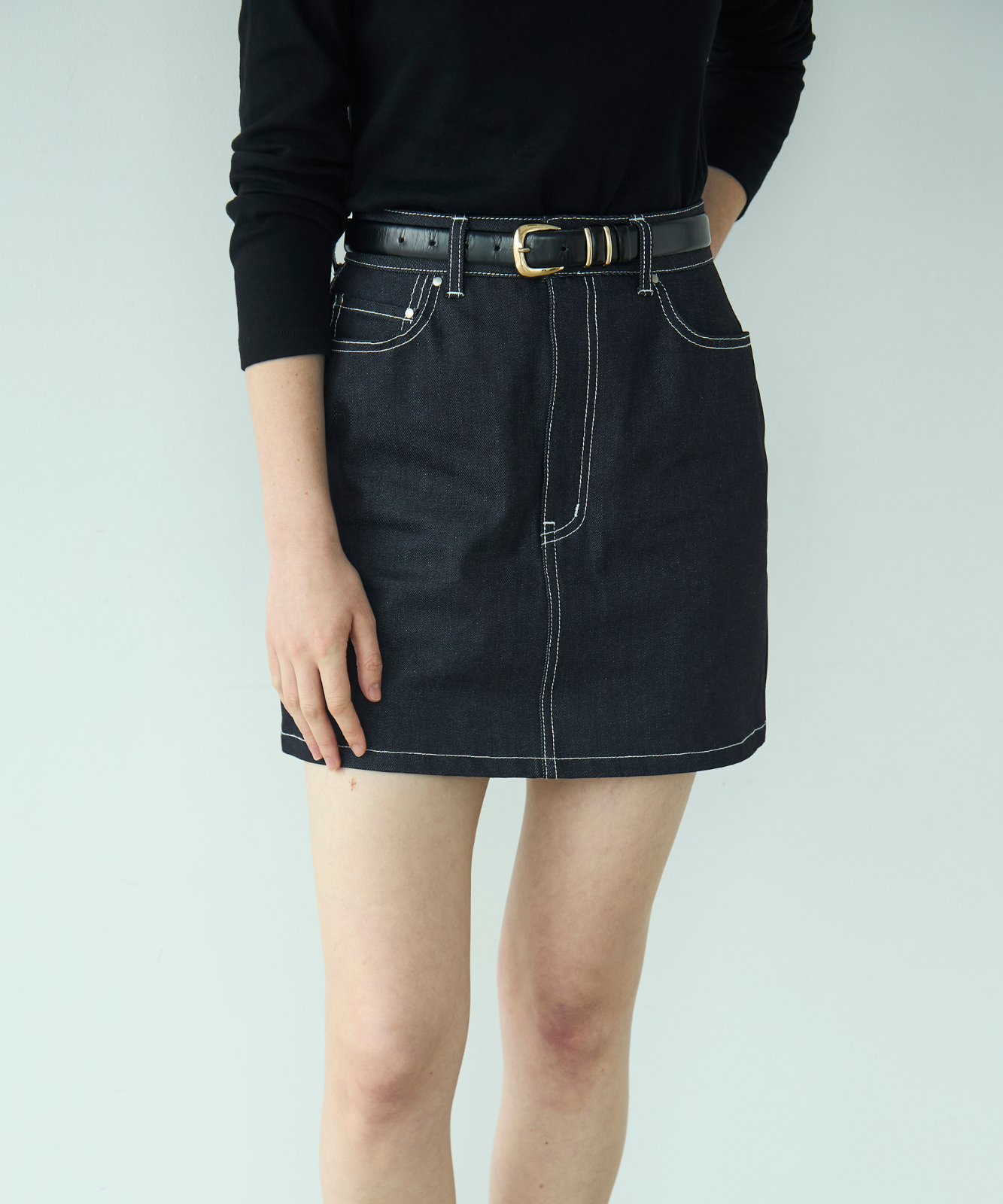 ≪通常販売≫adjust denim mini skirt(アジャストデニムミニスカート)