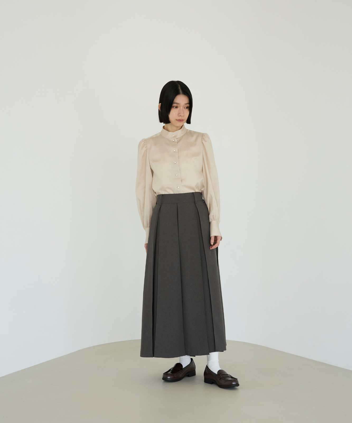 ≪通常販売≫primitive tuck skirt (プリミティブタックスカート)