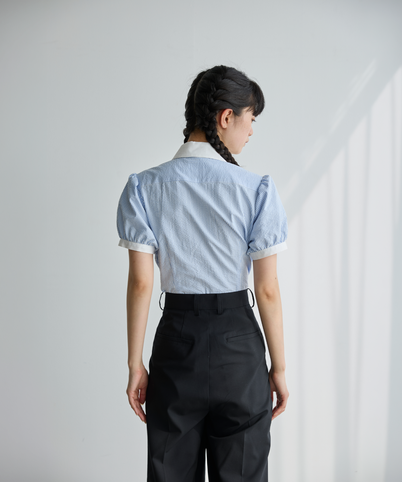 ≪通常販売≫charming stripe blouse (チャーミングストライプブラウス)