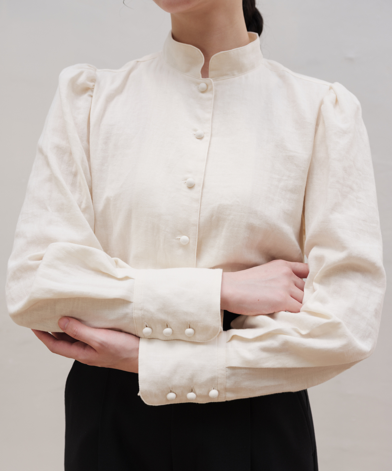 ≪通常販売≫double gaze blouse (ダブルガーゼブラウス)