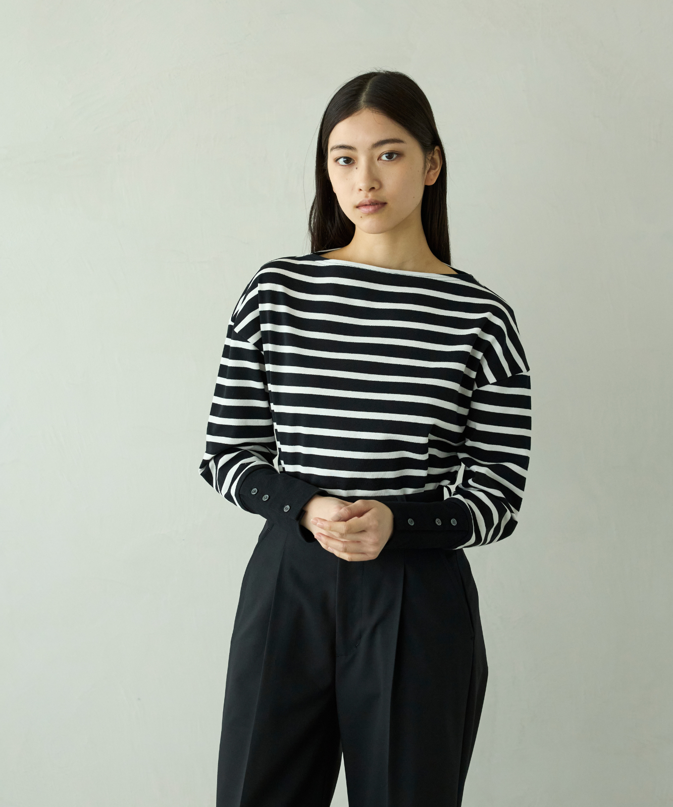 ≪通常販売≫foufou basque shirt(ボーダー) (フーフーバスクシャツ)≪2026年01月30日12:00販売開始≫