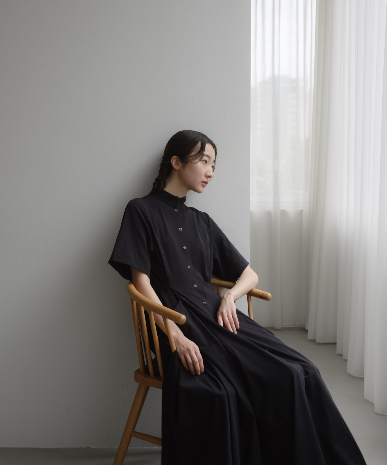 ≪web展示会≫【THE DRESS #68】mao collar classical dress(マオカラークラシカルドレス)≪2025年8月1日12:00販売開始≫≪2026年4月発送予定≫