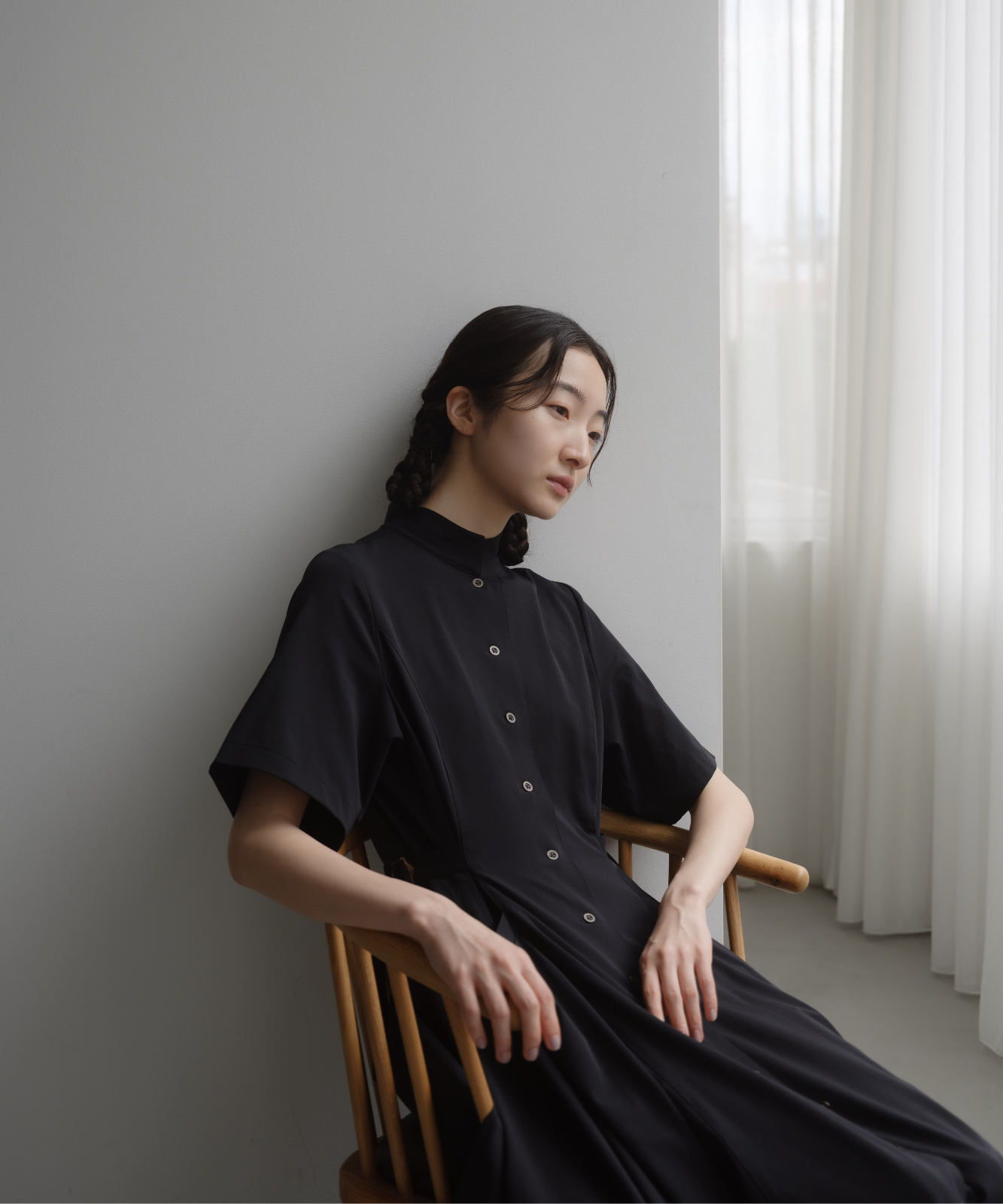 ≪通常販売≫【THE DRESS #68】mao collar classical dress(マオカラークラシカルドレス)