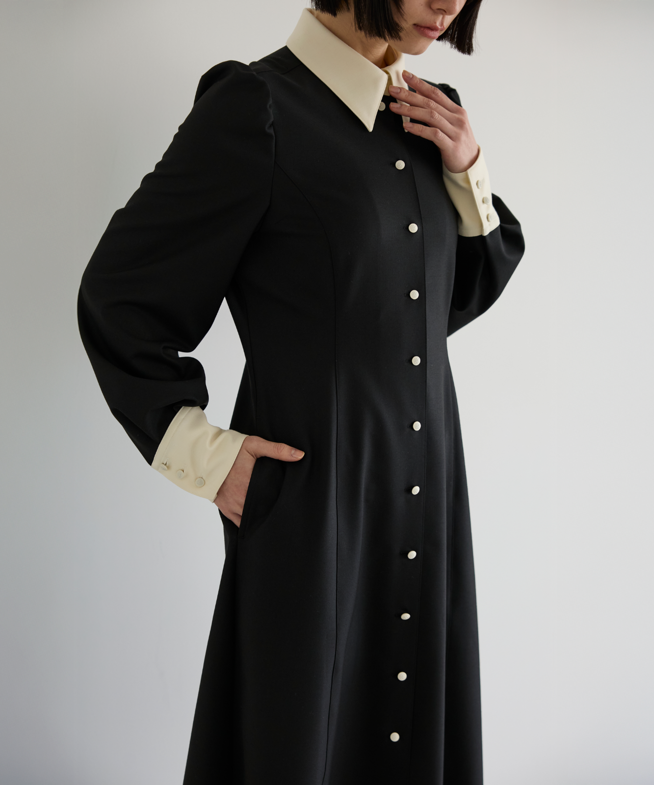 ≪通常販売≫【THE DRESS #69】 bicolor midi dress (バイカラーミディドレス)≪2026年02月26日12:00販売開始≫