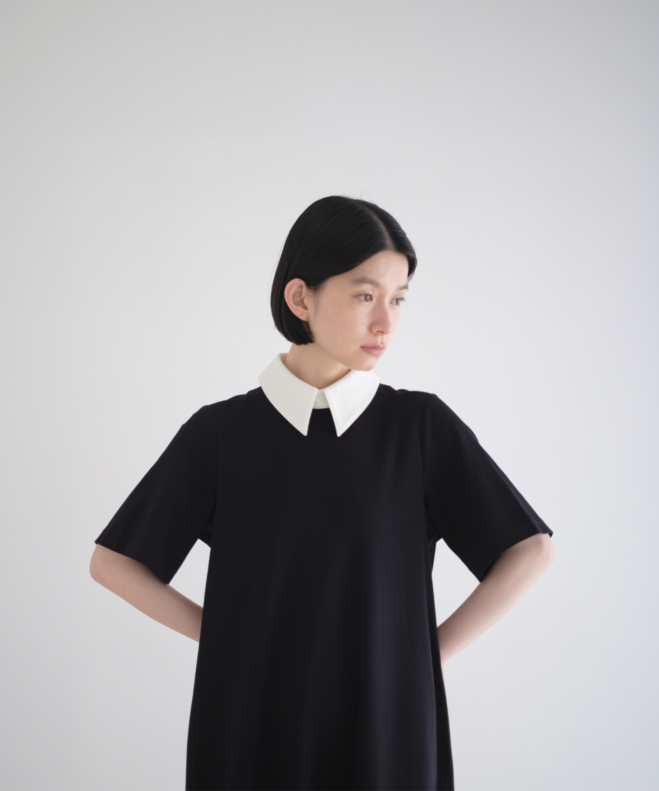 ≪通常販売≫bicolor ponte onepiece (バイカラーポンチワンピース)