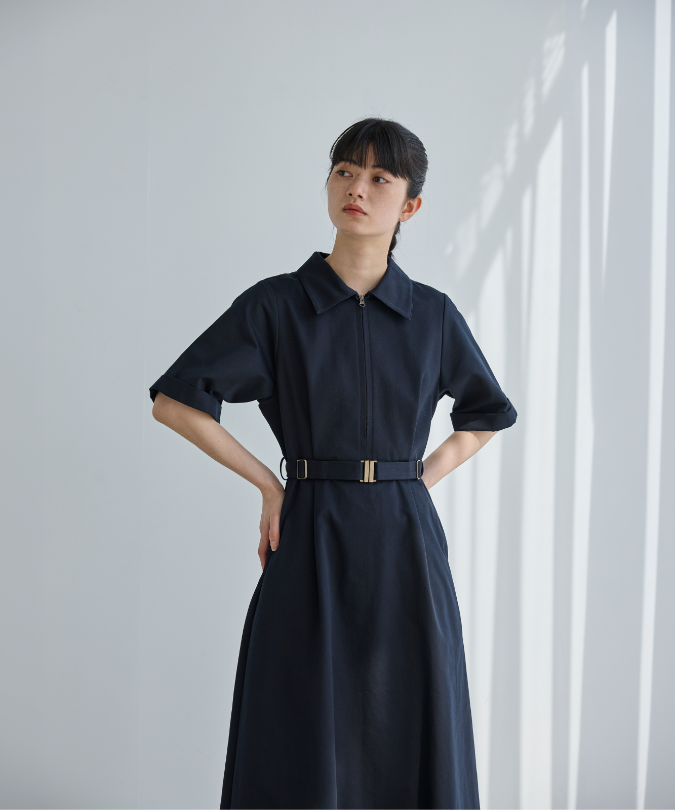 ≪通常販売≫front zip one piece （フロントジップワンピース） – THE