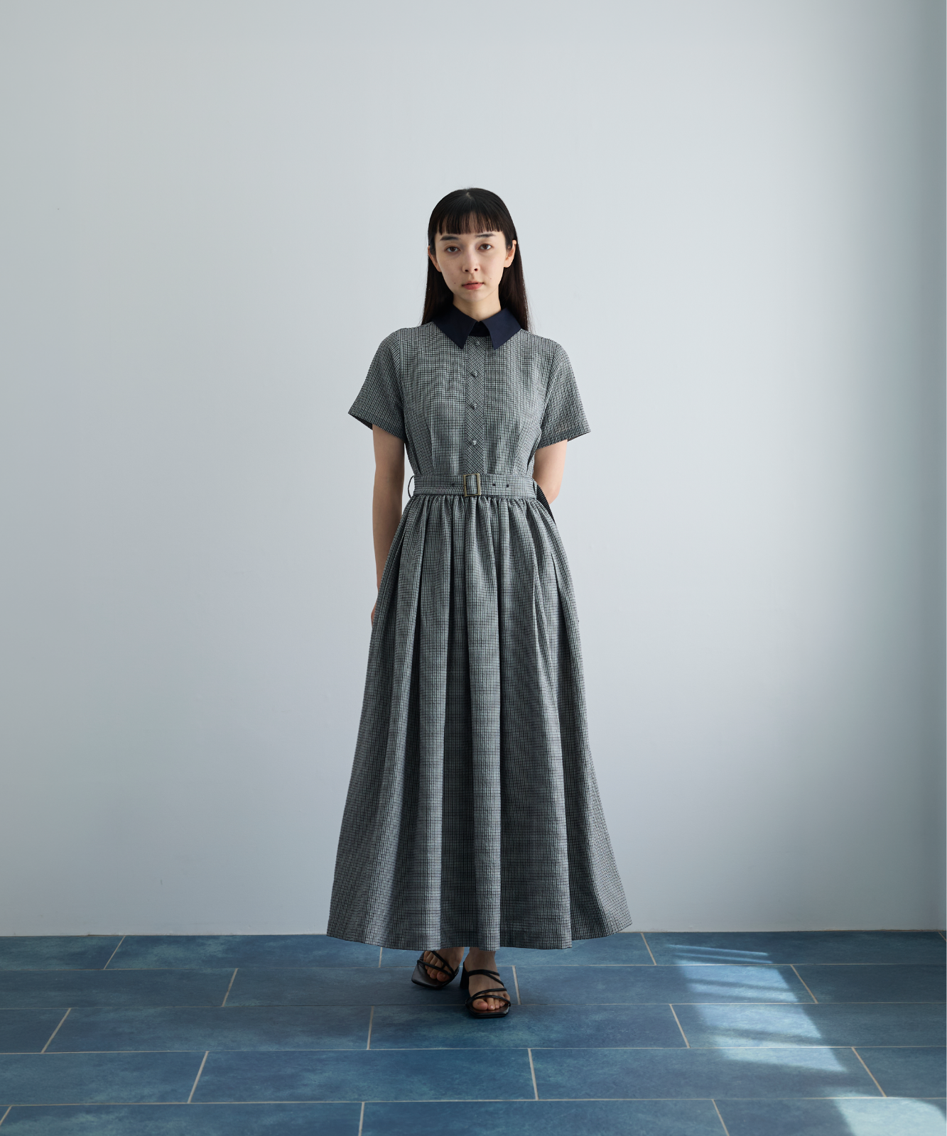 ≪通常販売≫shepherd check gather dress(シェパードチェックギャザードレス)≪2026年6月26日12:00販売開始≫