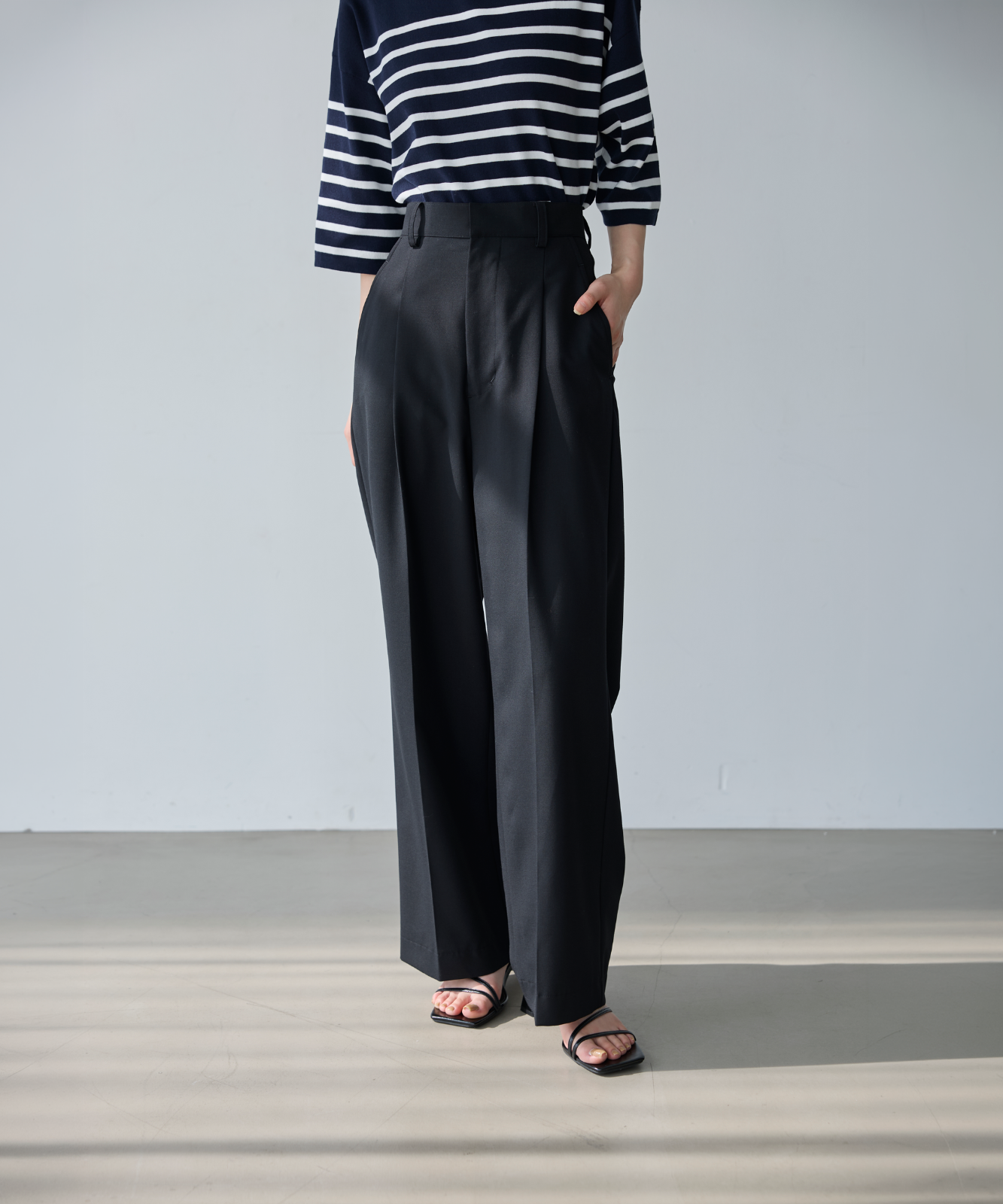 ≪通常販売≫easy straight slacks （イージーストレートスラックス