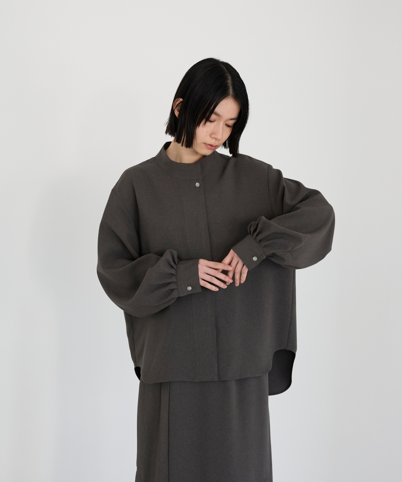 ≪通常販売≫high neck blouse(ハイネックブラウス)