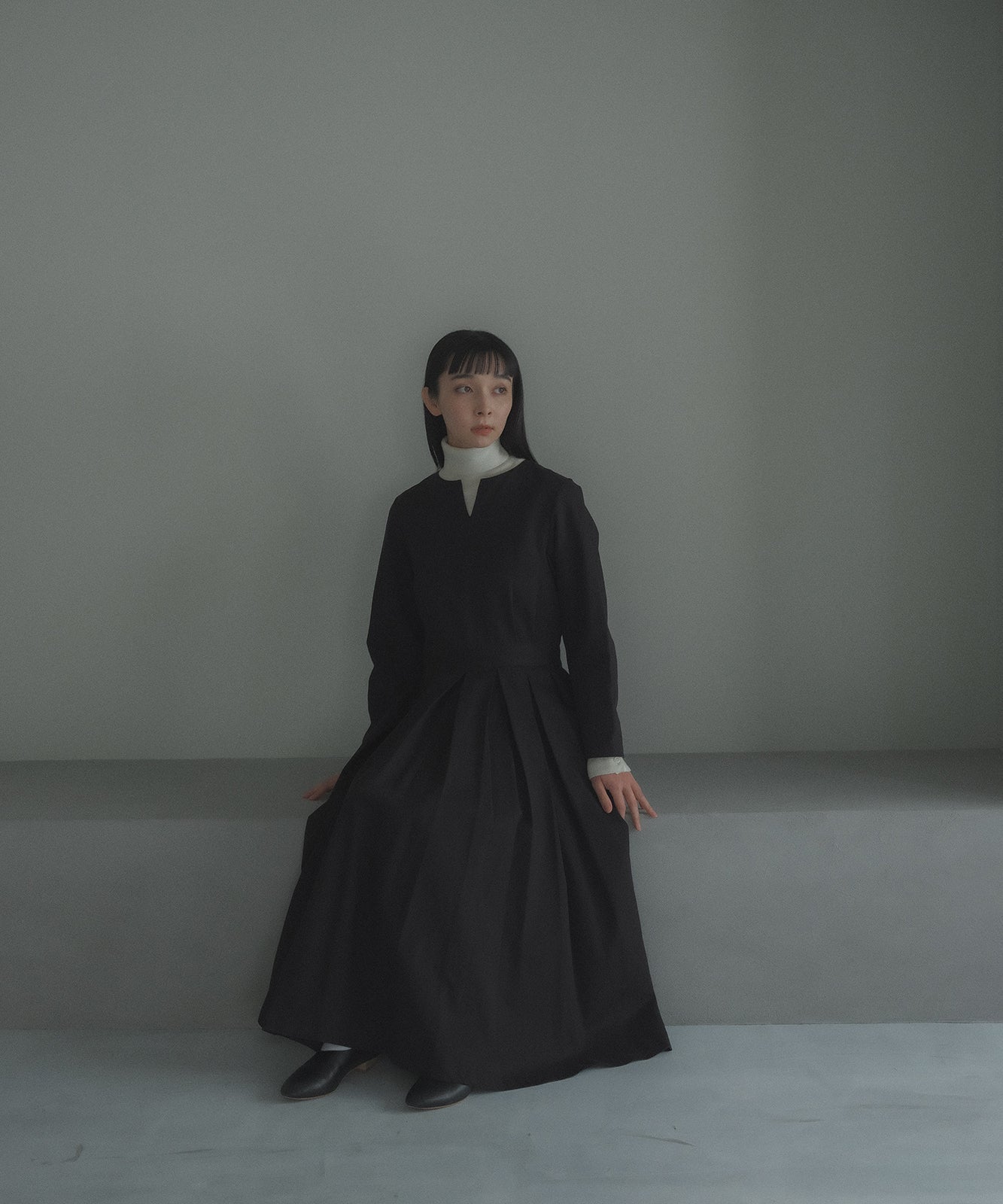 ≪通常販売≫【THE DRESS #02】tuck one piece (タックワンピース)