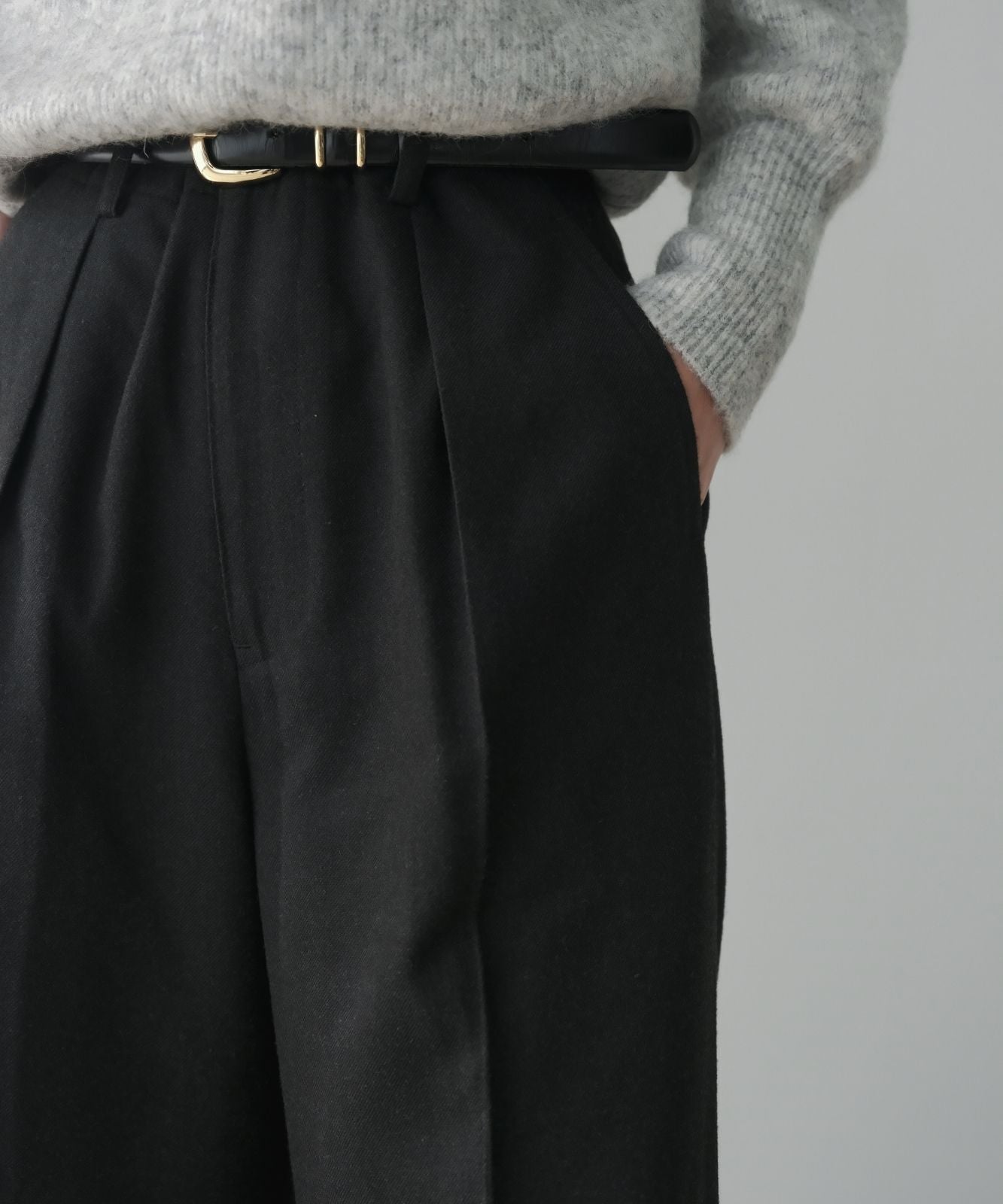 ≪通常販売≫wool-like wide pants (ウールライクワイドパンツ)