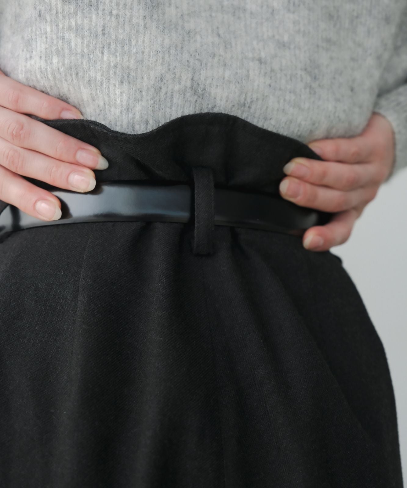 ≪通常販売≫wool-like wide pants (ウールライクワイドパンツ)