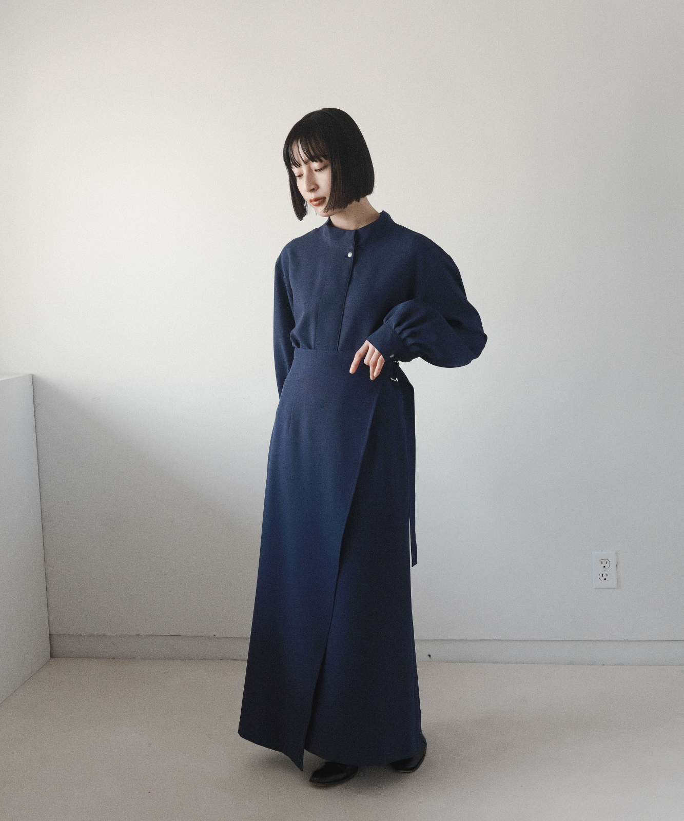 ≪通常販売≫high waist wrap skirt(ハイウエストラップスカート)