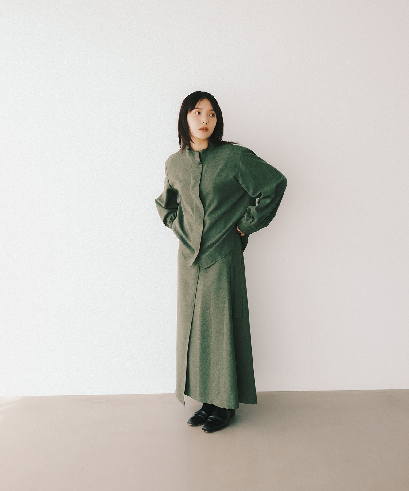 ≪通常販売≫high waist wrap skirt(ハイウエストラップスカート)