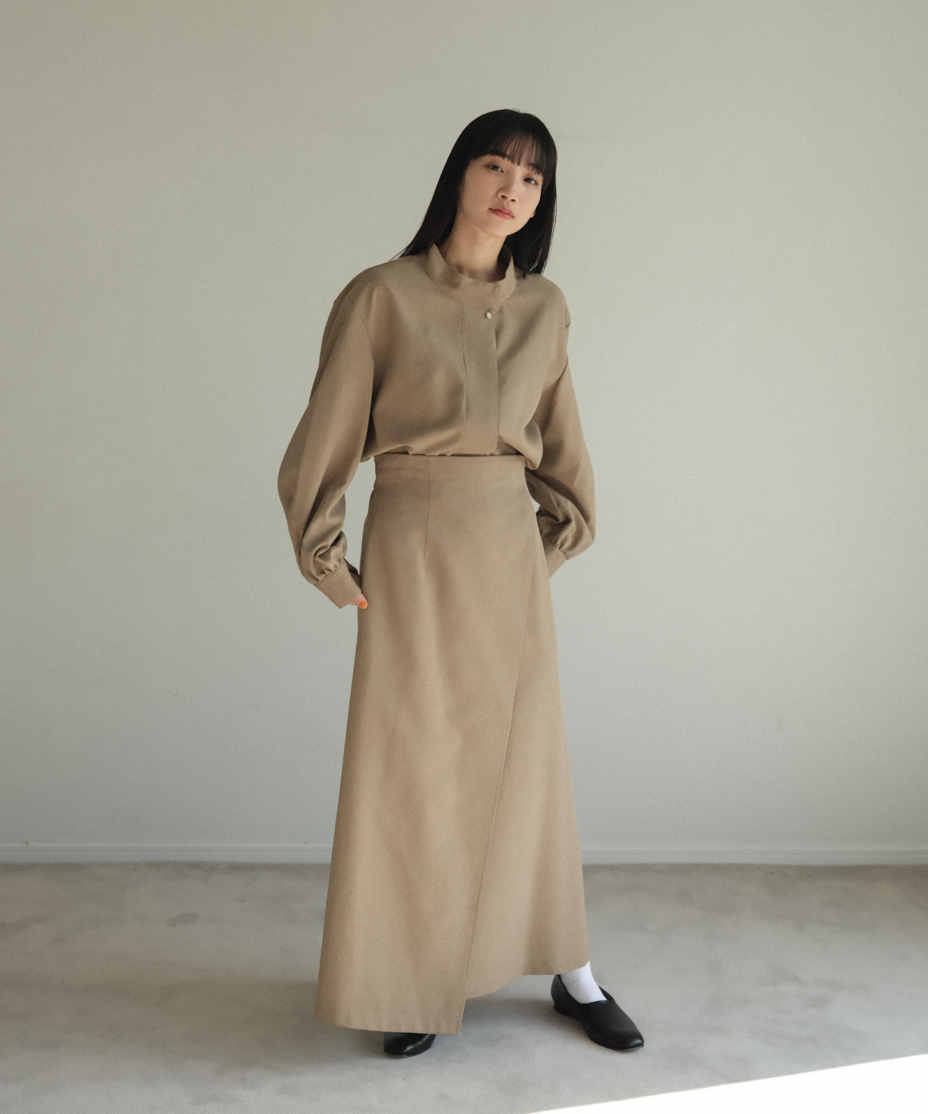 ≪通常販売≫high waist wrap skirt(ハイウエストラップスカート)