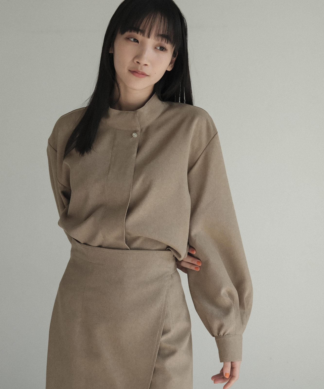 ≪通常販売≫high waist wrap skirt(ハイウエストラップスカート)
