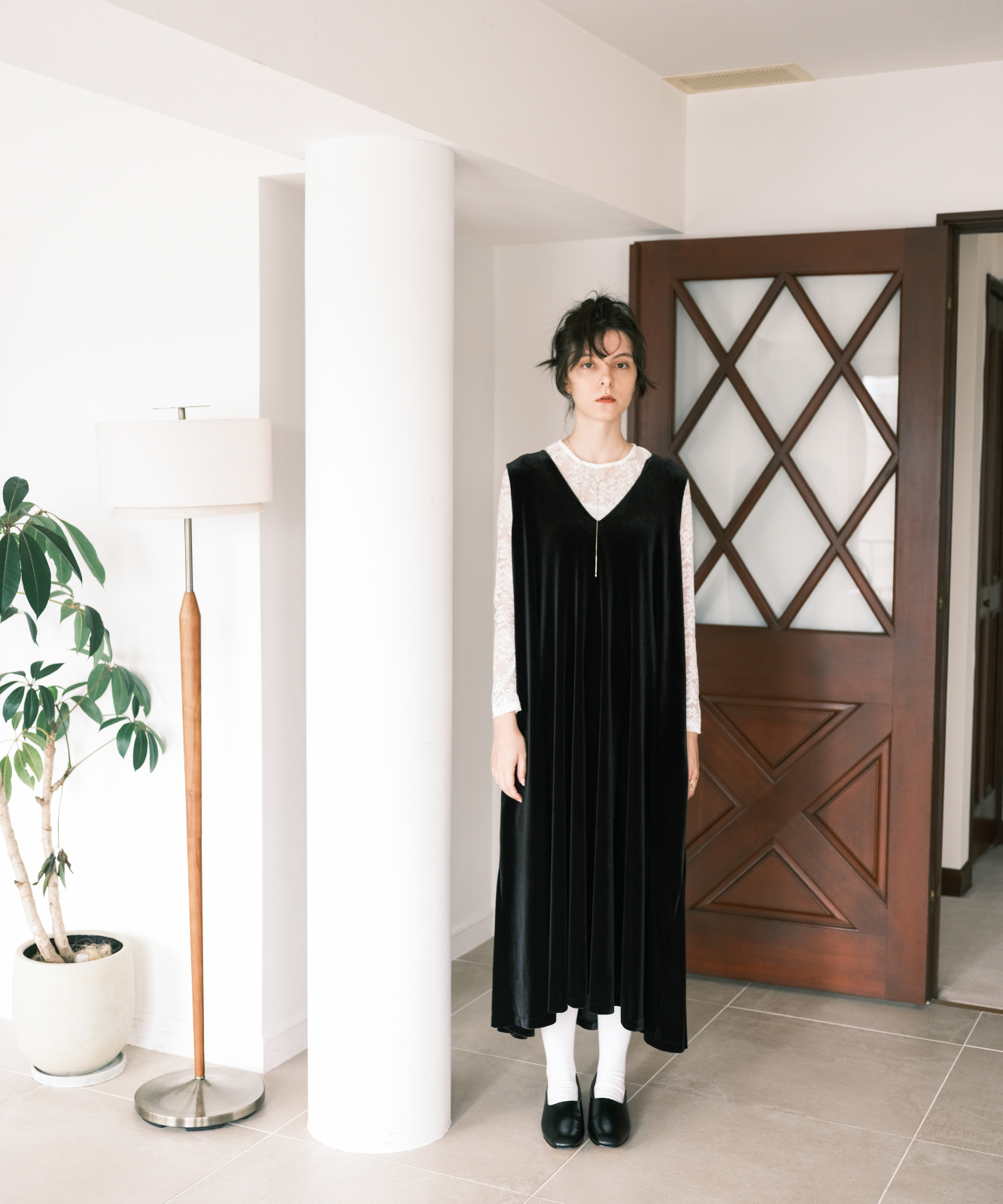 ≪通常販売≫【THE DRESS #16】no-sleeve velour one piece(ノースリーブベロアワンピース)≪2026年9月2日12:00販売開始≫
