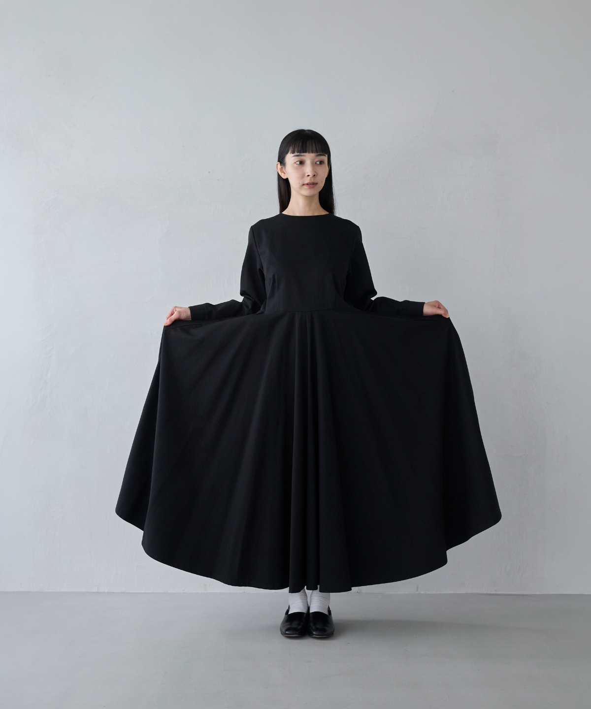 ≪通常販売≫【THE DRESS #10】 long sleeve black flare onepiece (ロングスリーブブラックフレアワンピース)≪2026年11月4日12:00販売開始≫