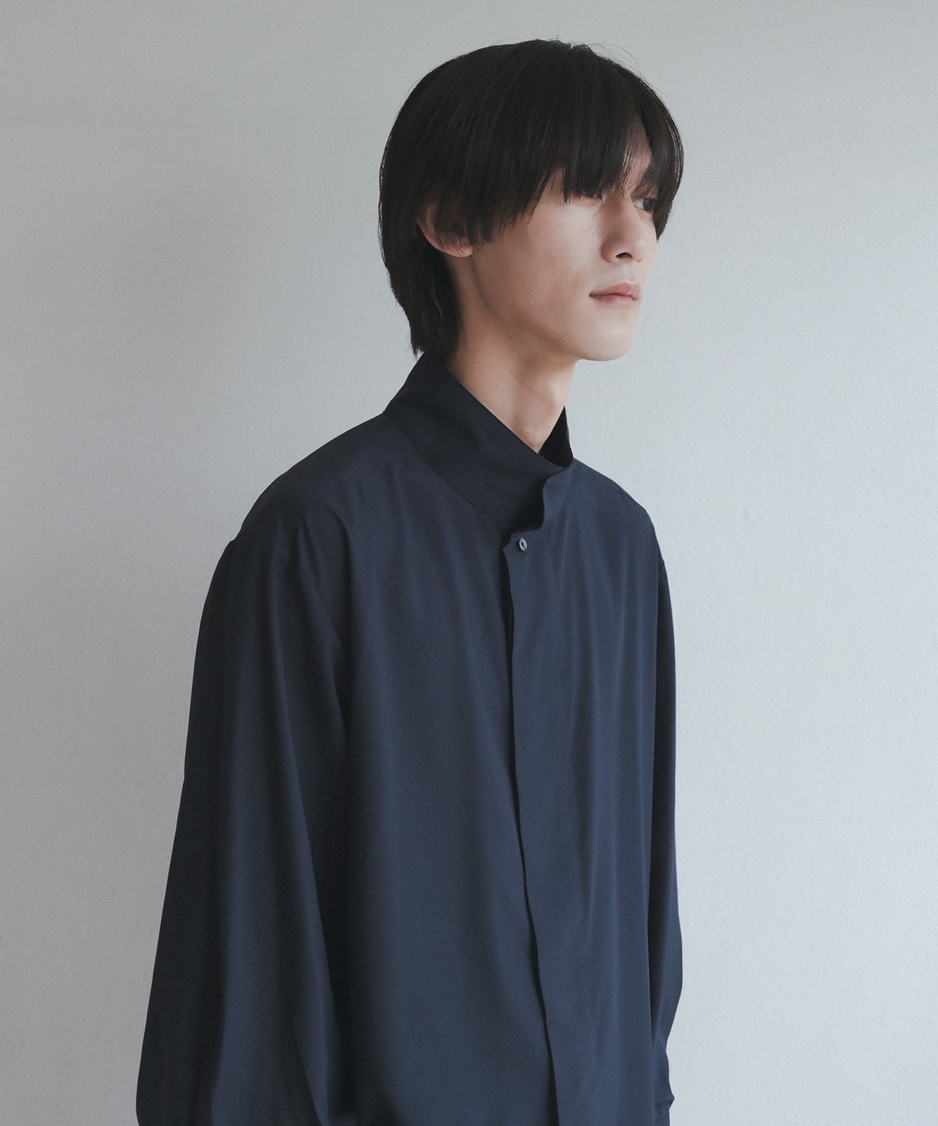≪予約販売≫【Men's】stand collar fly front blouse(スタンドカラーフライフロントブラウス)≪2023年7月19日21:00販売開始≫≪2023年10月上旬発送予定≫