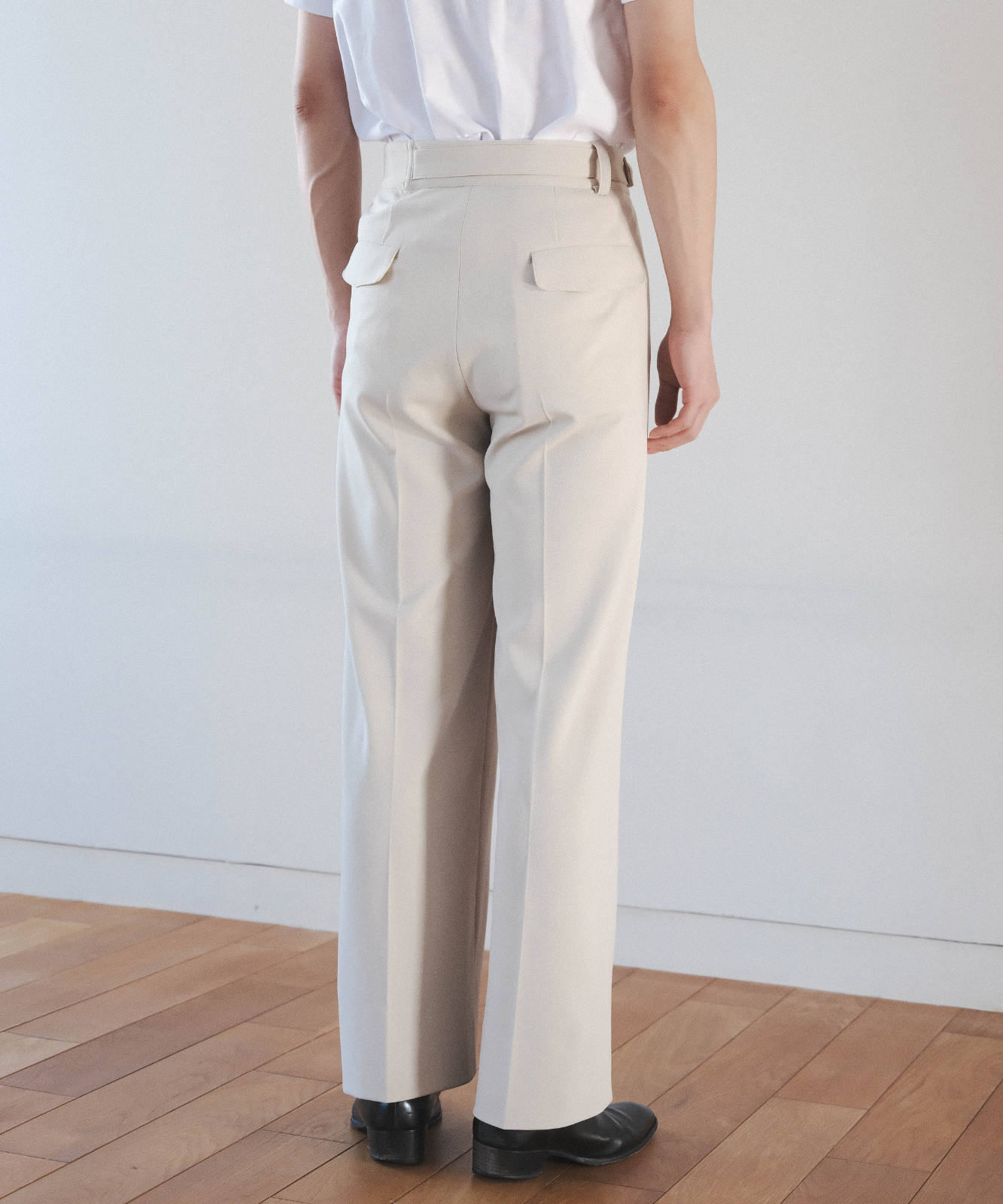 ≪通常販売≫【Men's】pear skin tuck pants(ペアスキンタックパンツ)