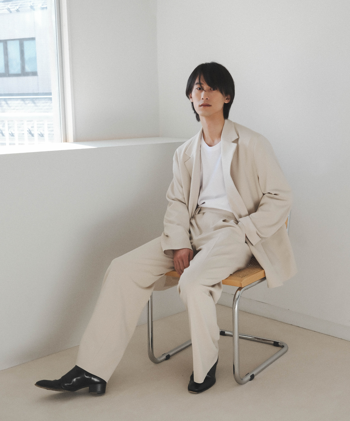 ≪通常販売≫【Men's】pear skin double jacket(ペアスキンダブルジャケット)