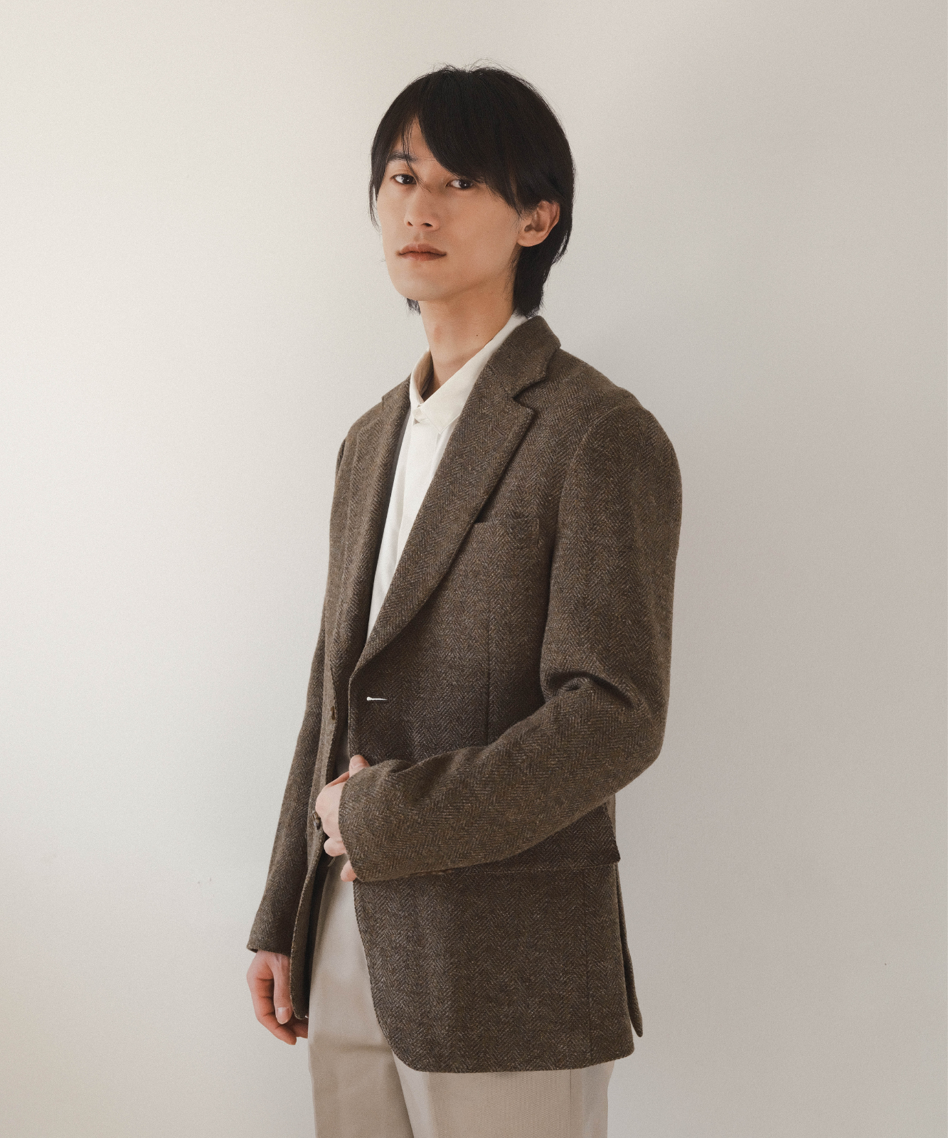 ≪通常販売≫【Men's】wool herringbone jacket " annie "(ウールヘリンボーンジャケット「アニー」)
