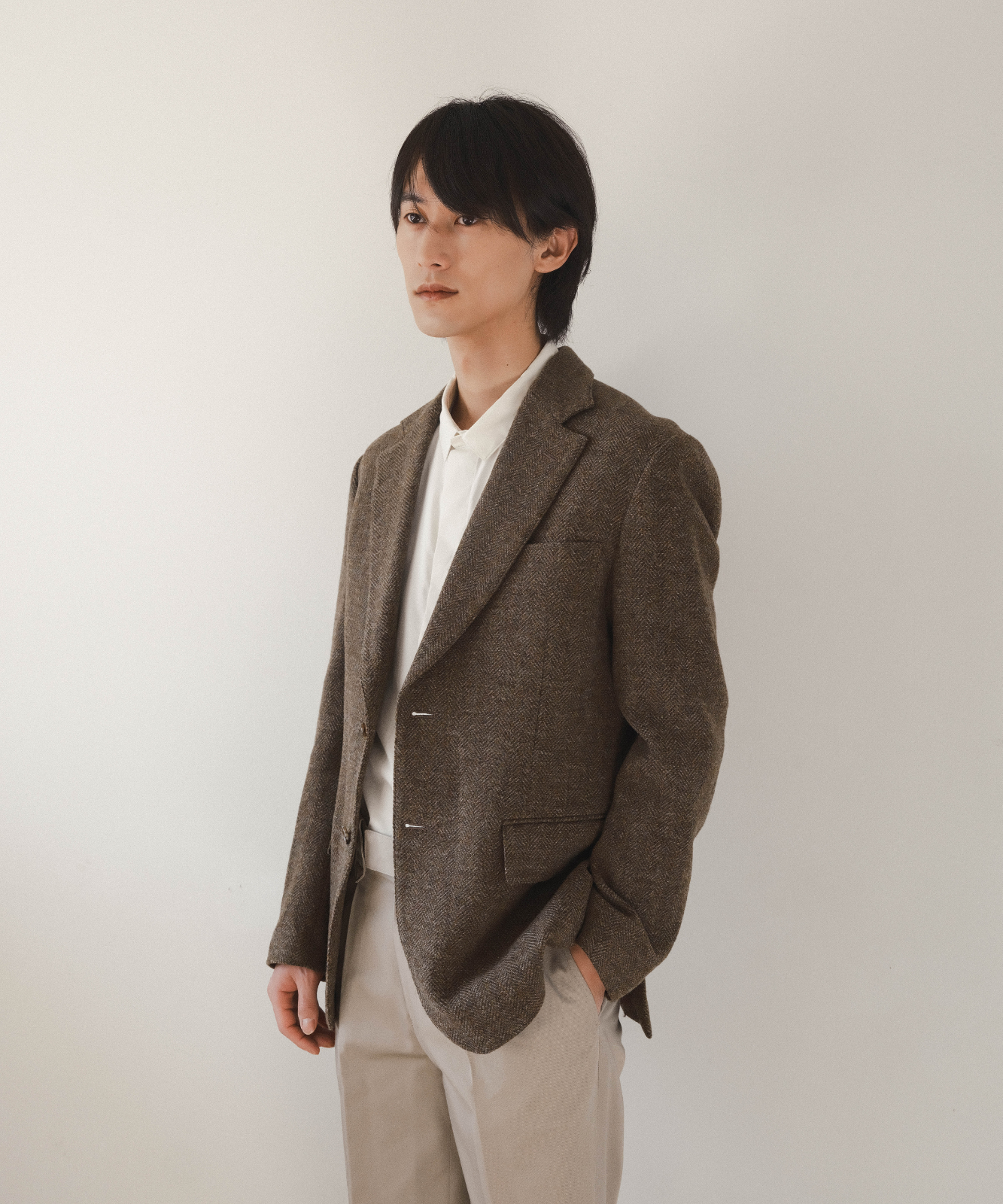 ≪通常販売≫【Men's】wool herringbone jacket " annie "(ウールヘリンボーンジャケット「アニー」)