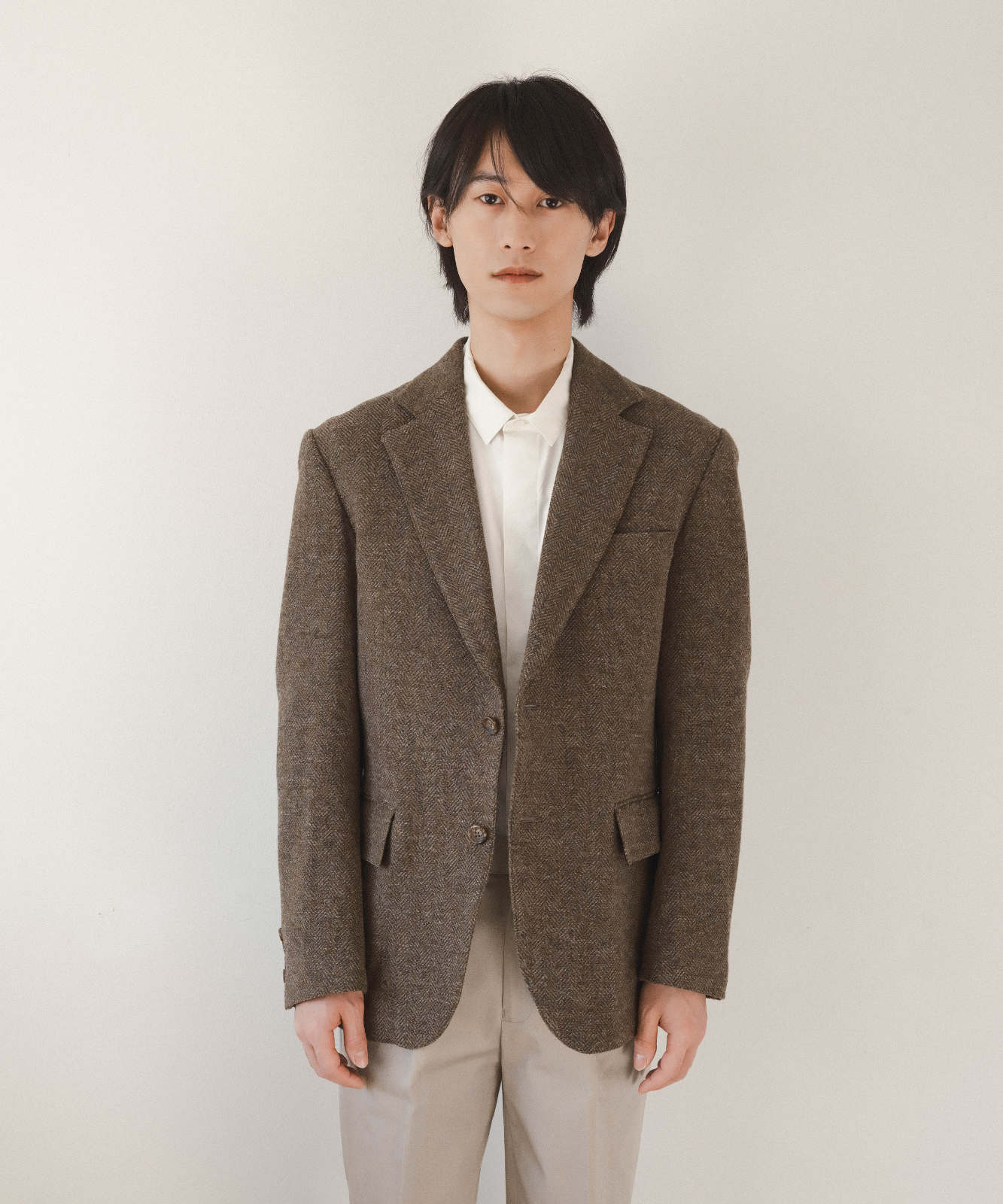 ≪在庫販売≫【Men's】wool herringbone jacket " annie "（ウールヘリンボーンジャケット「アニー」）