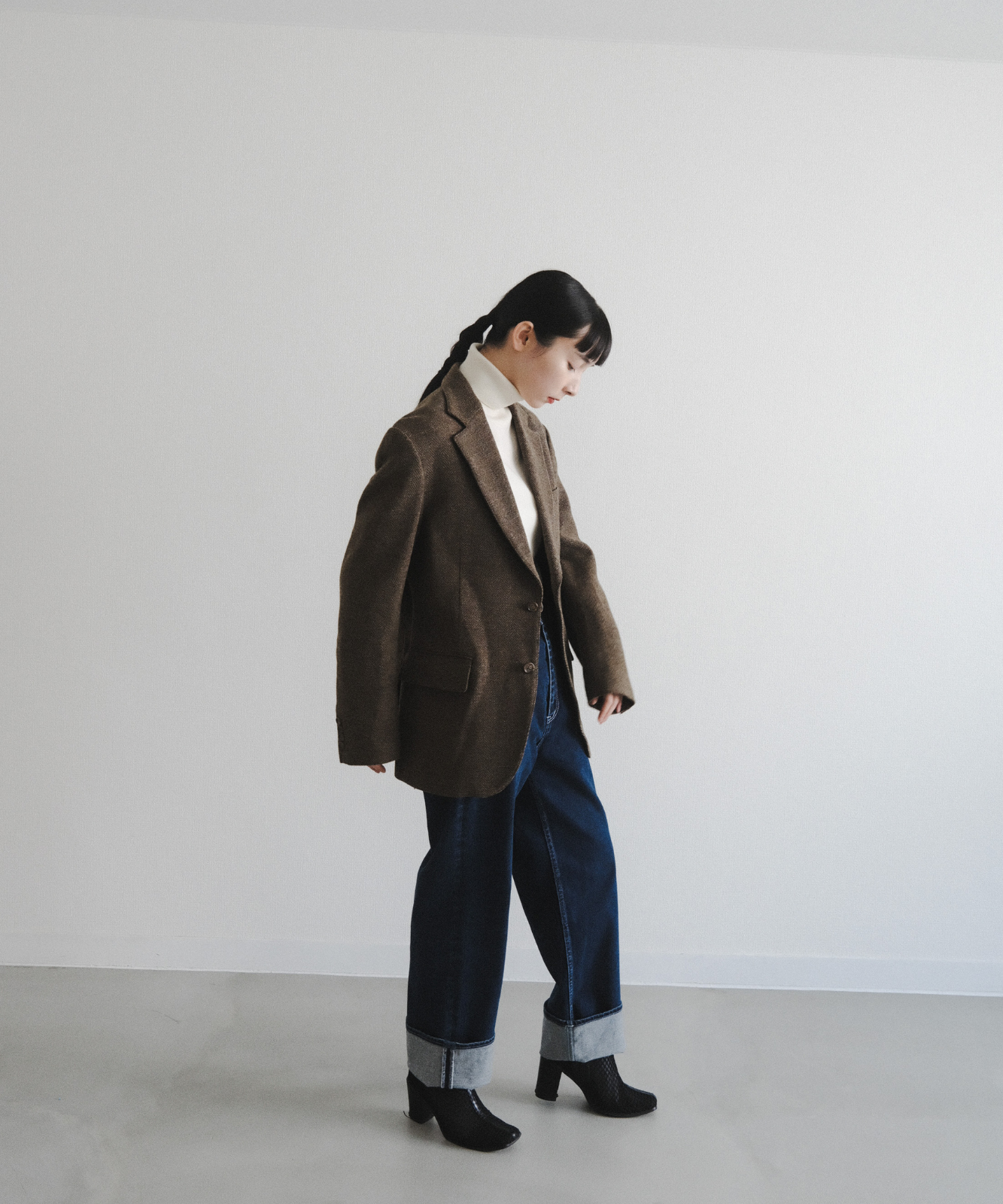 ≪在庫販売≫【Men's】wool herringbone jacket " annie "（ウールヘリンボーンジャケット「アニー」）