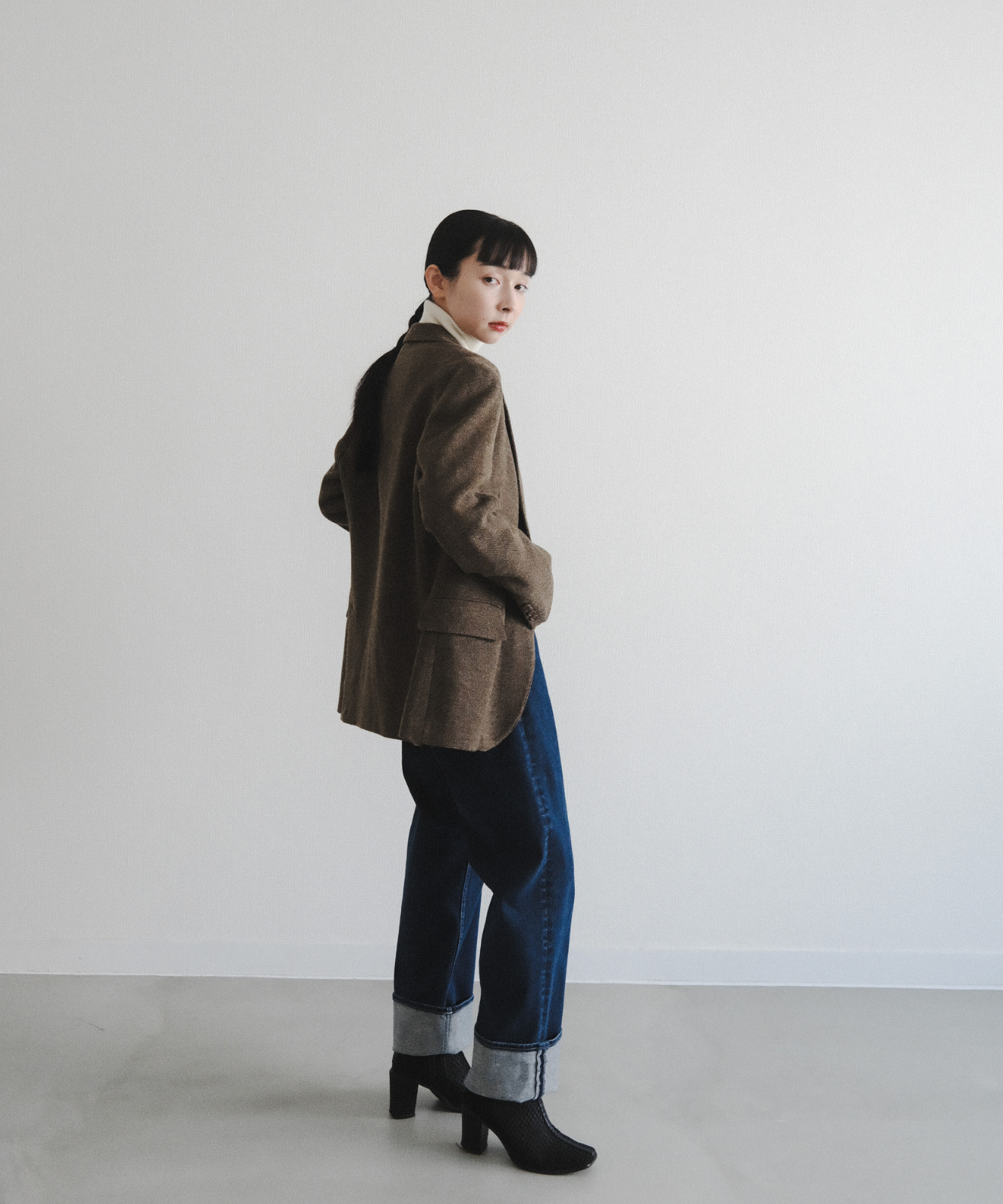 ≪通常販売≫【Men's】wool herringbone jacket " annie "(ウールヘリンボーンジャケット「アニー」)