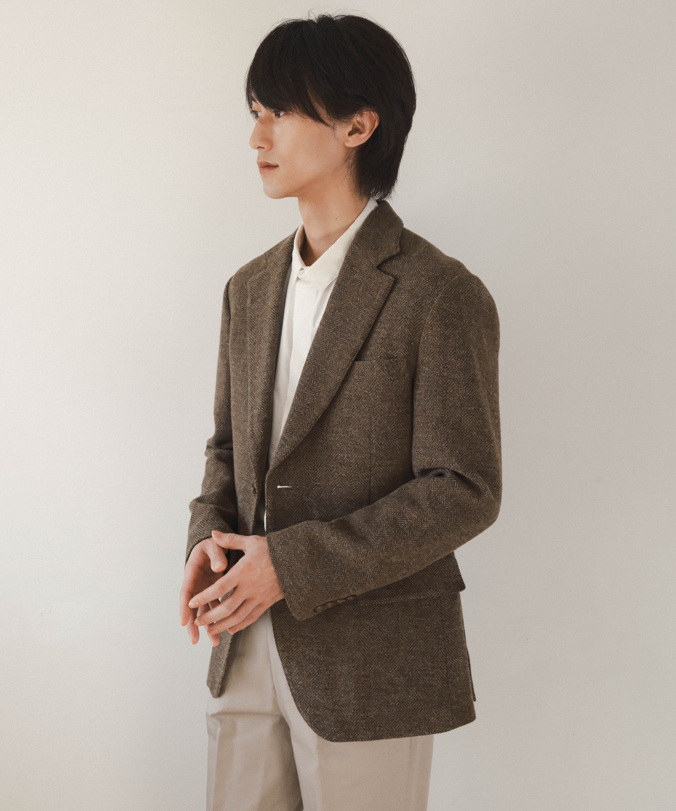 ≪在庫販売≫【Men's】wool herringbone jacket " annie "（ウールヘリンボーンジャケット「アニー」）