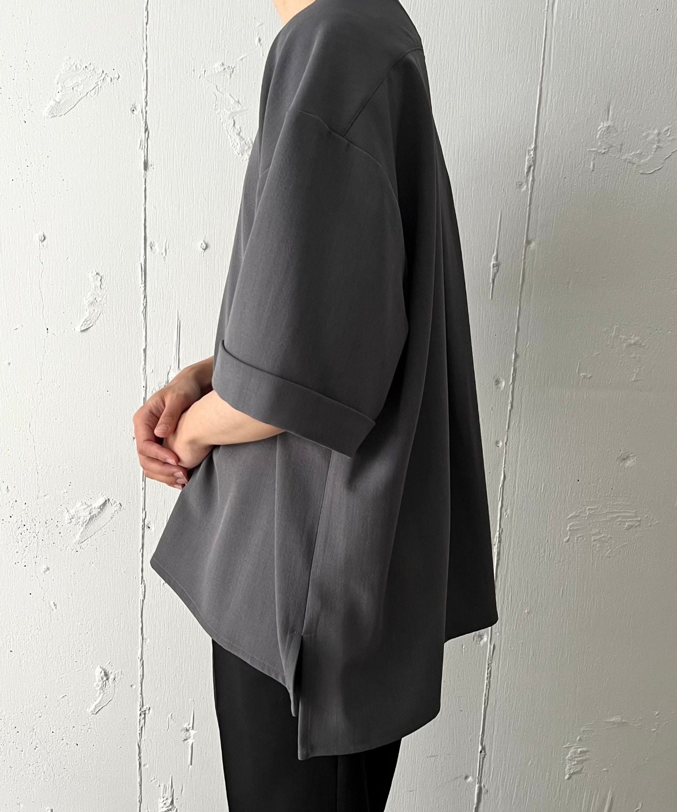 ≪在庫販売≫【Men's】easy skipper collar blouse(イージースキッパーカラーブラウス)≪2023年9月8日15:00販売開始≫