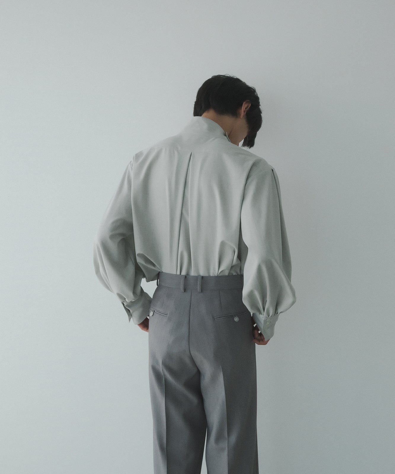 ≪在庫販売≫【Men's】double cloth straight slacks(ダブルクロスストレートスラックス)≪2023年6月7日21:00販売開始≫