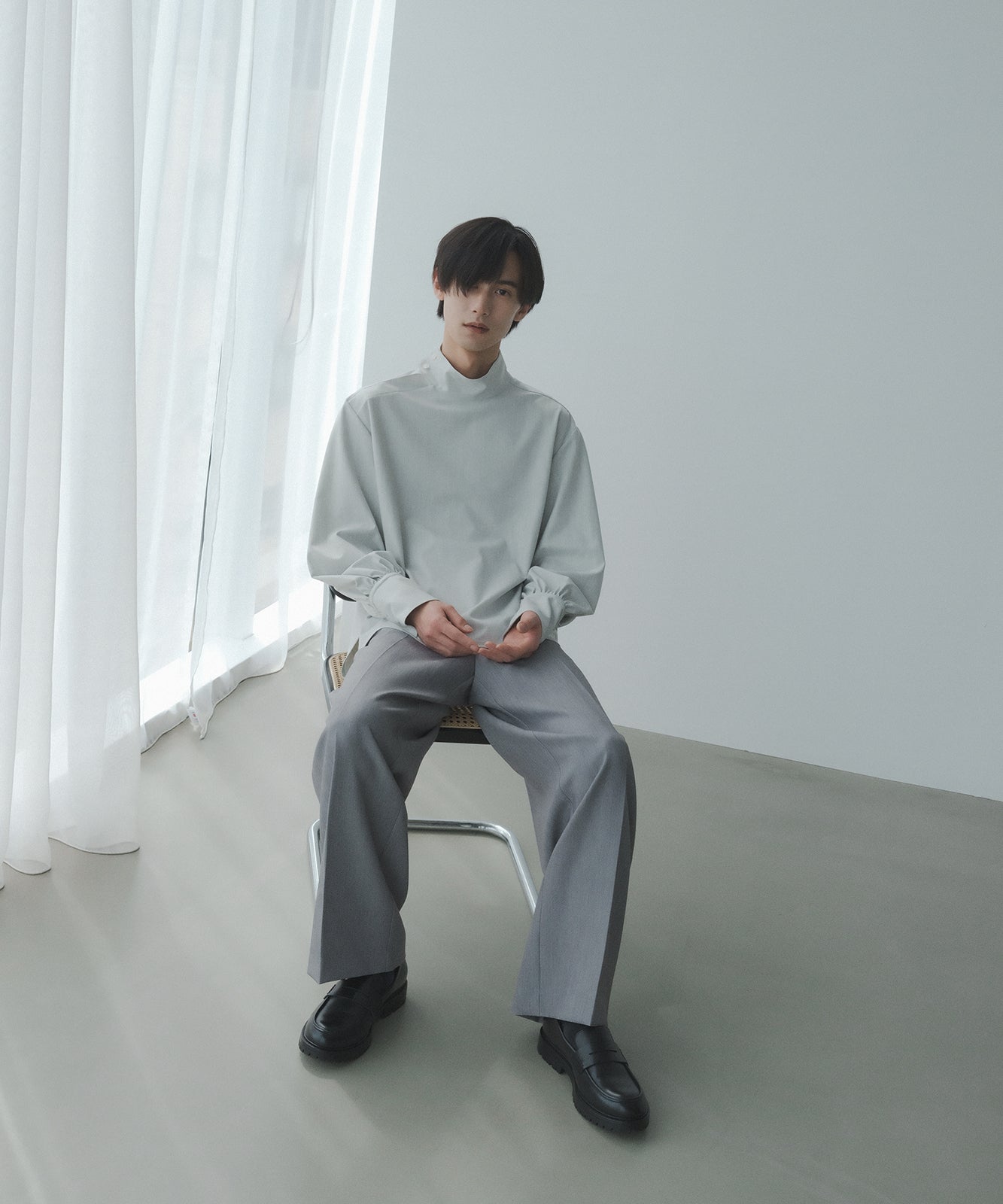 ≪在庫販売≫【Men's】double cloth straight slacks(ダブルクロスストレートスラックス)≪2023年6月7日21:00販売開始≫